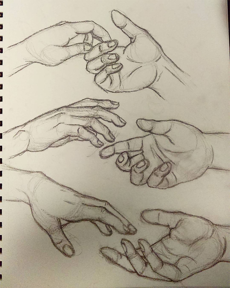 Hand Sketch Holding