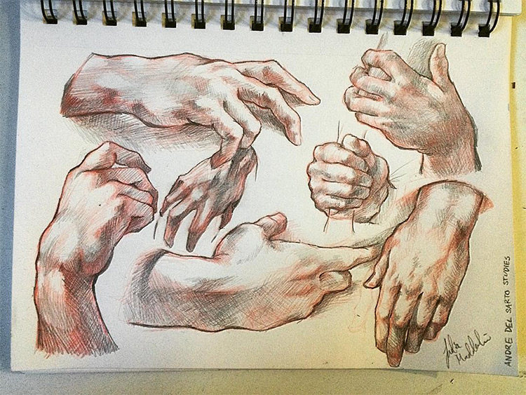 100+ Drawings Of Hands Quick Sketches & Hand Studies