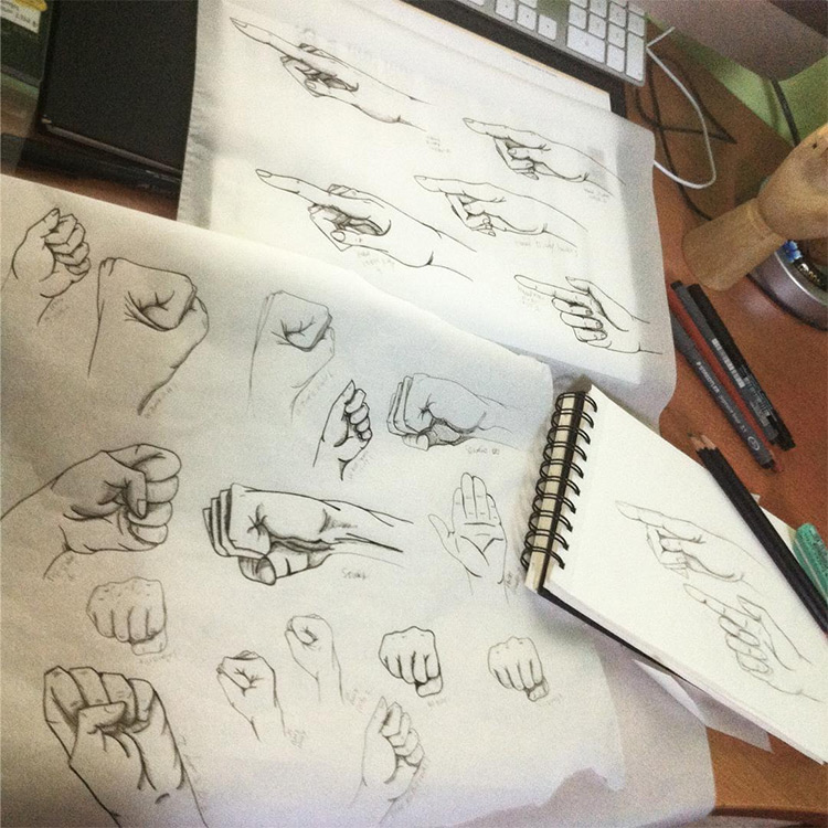 100+ Drawings Of Hands: Quick Sketches & Hand Studies