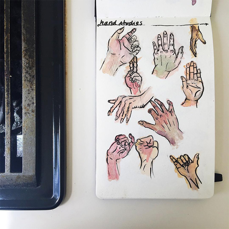 100+ Drawings Of Hands: Quick Sketches & Hand Studies