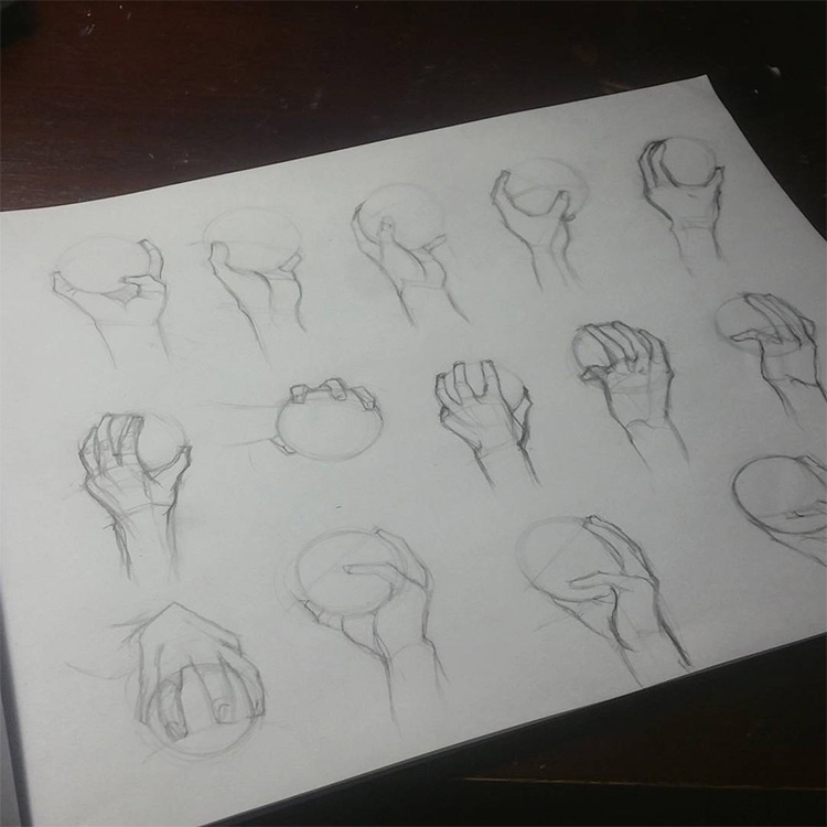 100 Drawings Of Hands Quick Sketches Hand Studies