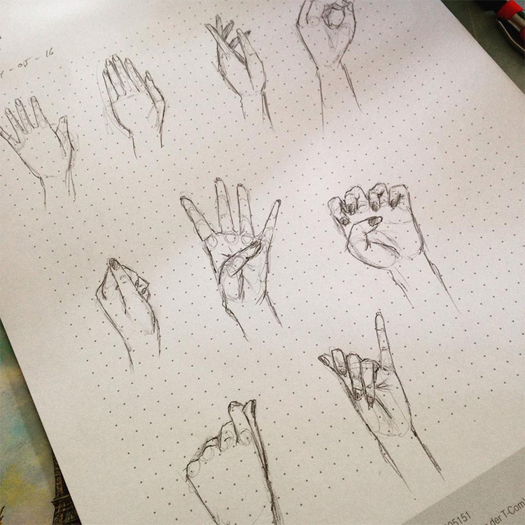 simple hand drawing