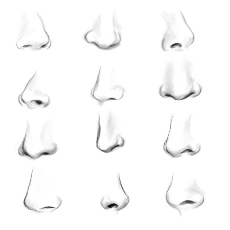 how to draw a nose