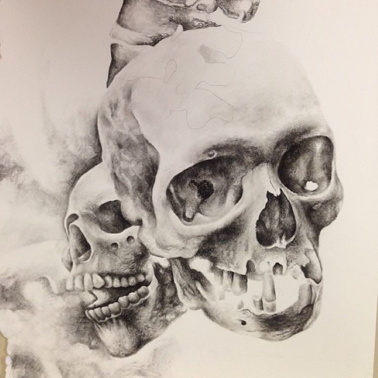 cool skeleton drawings