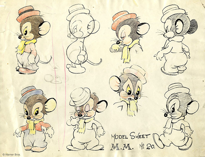 sniffles the mouse model sheet