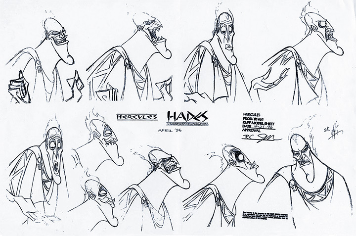 hades hercules model sheet